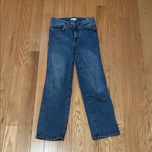 Good American Classic Indigo Straight Leg Jeans